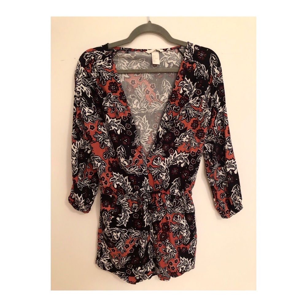 H&M Tie Waist Romper